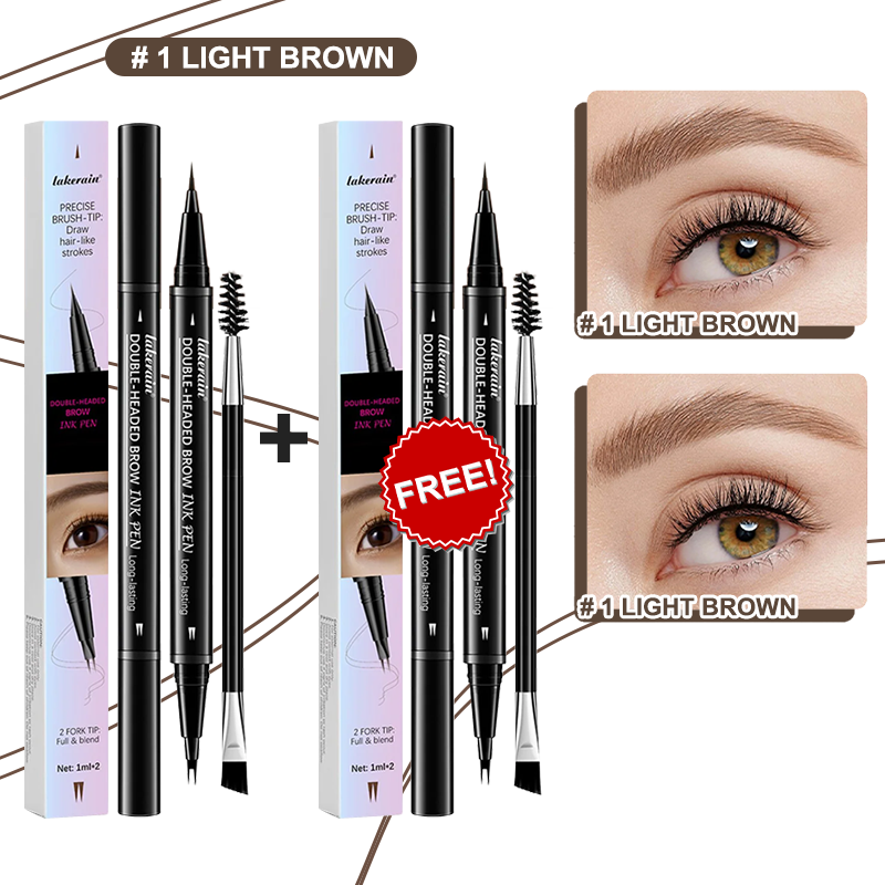 💖KÖP 1 FÅ 1 GRATIS 💖2-i-1 4D-ögonbrynspenna (naturlig brynmakeup och ögonfranslinje)