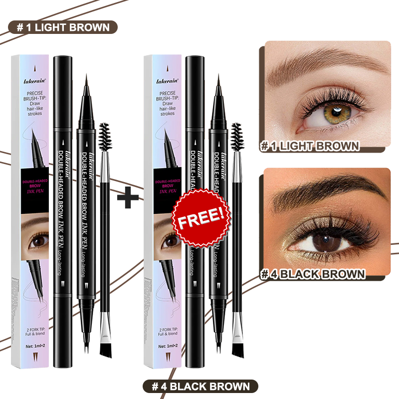 💖KÖP 1 FÅ 1 GRATIS 💖2-i-1 4D-ögonbrynspenna (naturlig brynmakeup och ögonfranslinje)