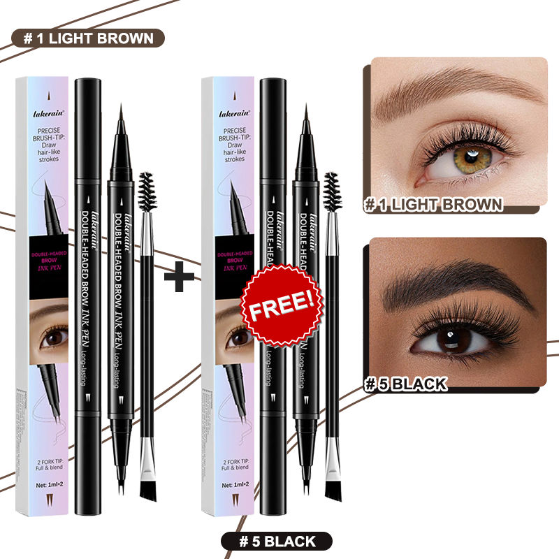 💖KÖP 1 FÅ 1 GRATIS 💖2-i-1 4D-ögonbrynspenna (naturlig brynmakeup och ögonfranslinje)
