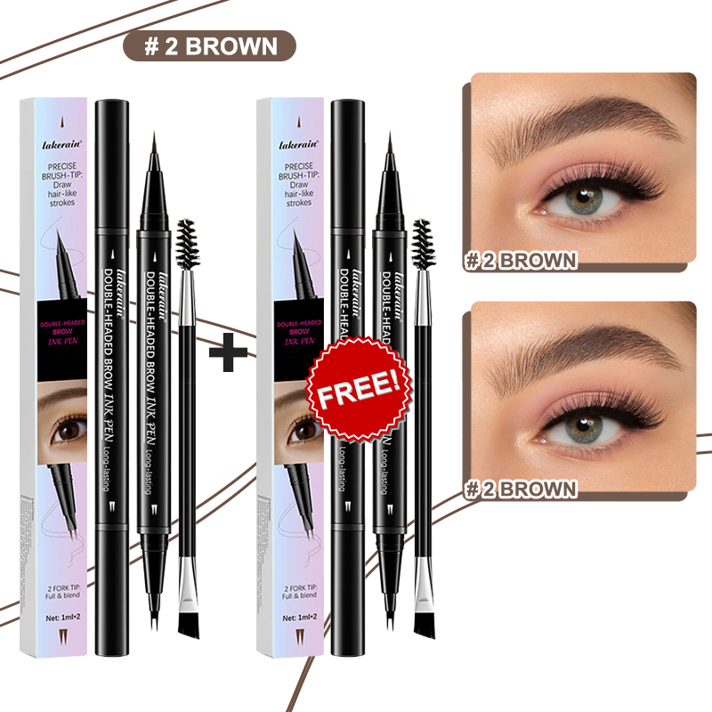 💖KÖP 1 FÅ 1 GRATIS 💖2-i-1 4D-ögonbrynspenna (naturlig brynmakeup och ögonfranslinje)