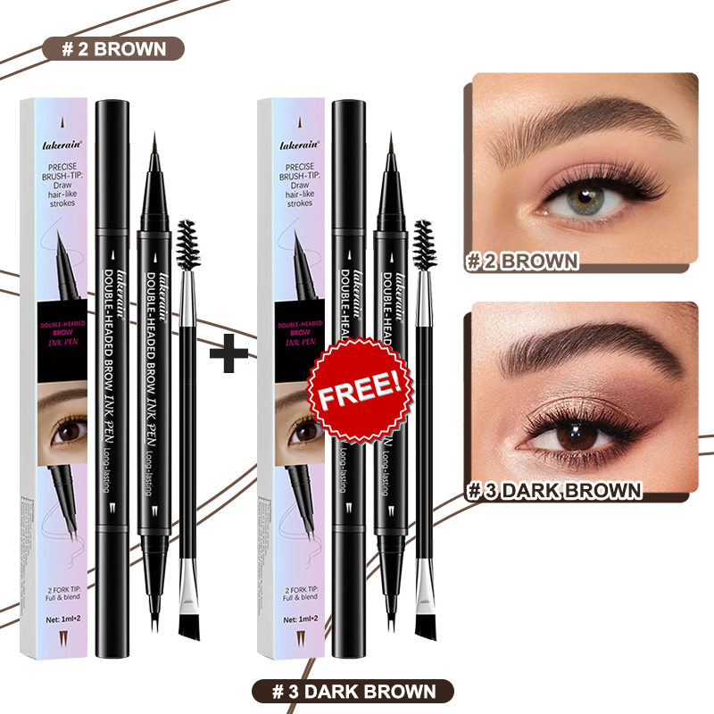 💖KÖP 1 FÅ 1 GRATIS 💖2-i-1 4D-ögonbrynspenna (naturlig brynmakeup och ögonfranslinje)
