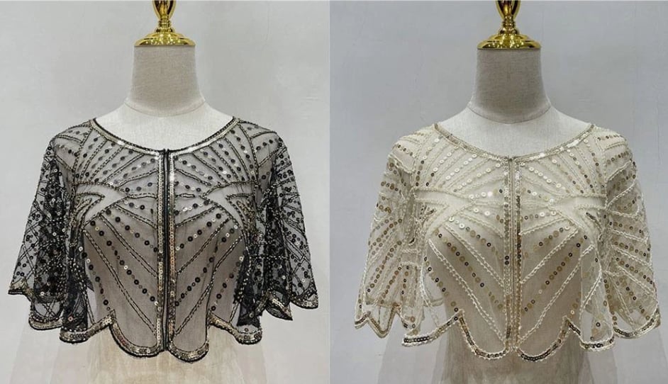 đ„Last Day 49% OFF - Vintage Lace Beaded Shawl