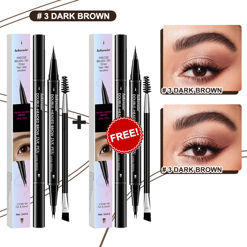 💖KÖP 1 FÅ 1 GRATIS 💖2-i-1 4D-ögonbrynspenna (naturlig brynmakeup och ögonfranslinje)