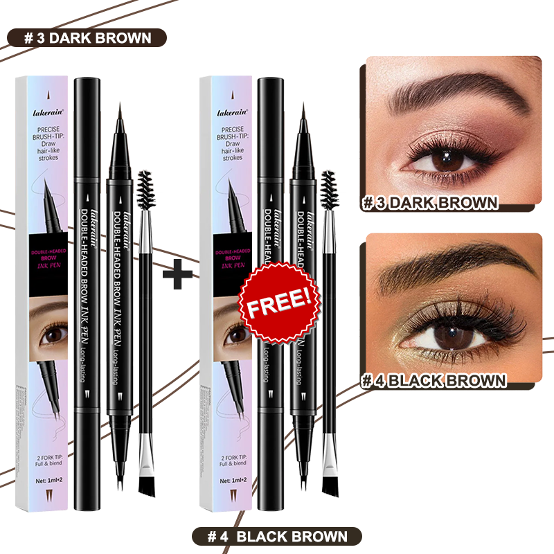 💖KÖP 1 FÅ 1 GRATIS 💖2-i-1 4D-ögonbrynspenna (naturlig brynmakeup och ögonfranslinje)