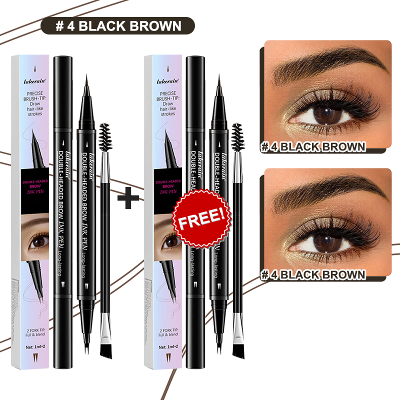 💖KÖP 1 FÅ 1 GRATIS 💖2-i-1 4D-ögonbrynspenna (naturlig brynmakeup och ögonfranslinje)