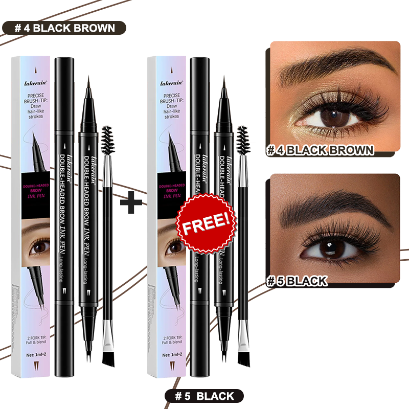 💖KÖP 1 FÅ 1 GRATIS 💖2-i-1 4D-ögonbrynspenna (naturlig brynmakeup och ögonfranslinje)