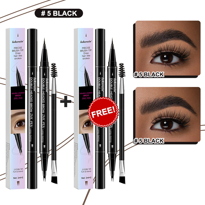 💖KÖP 1 FÅ 1 GRATIS 💖2-i-1 4D-ögonbrynspenna (naturlig brynmakeup och ögonfranslinje)