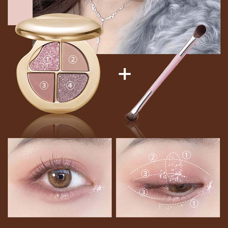 đ„ Glow Wardrobe Palette - 4-i-1 Highlighter för ögon och kinder