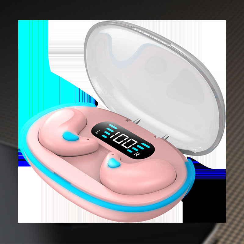 Mini Bluetooth-hörlurar med digital display och brusreducering/digital display