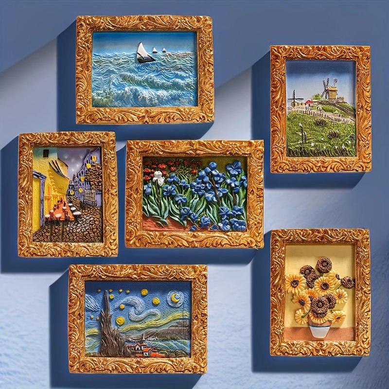 đLast Day Sale 49% OFFđš "Van Gogh magiska magneter" - 3D-kunstmagnetuppsĂ€ttning (6-delig)