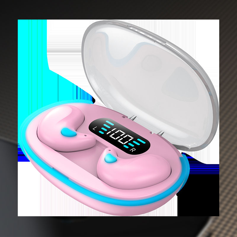 Mini Bluetooth-hörlurar med digital display och brusreducering/digital display