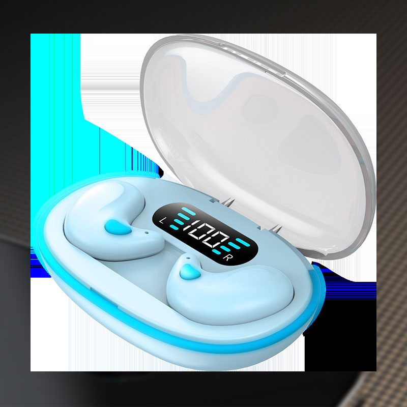 Mini Bluetooth-hörlurar med digital display och brusreducering/digital display