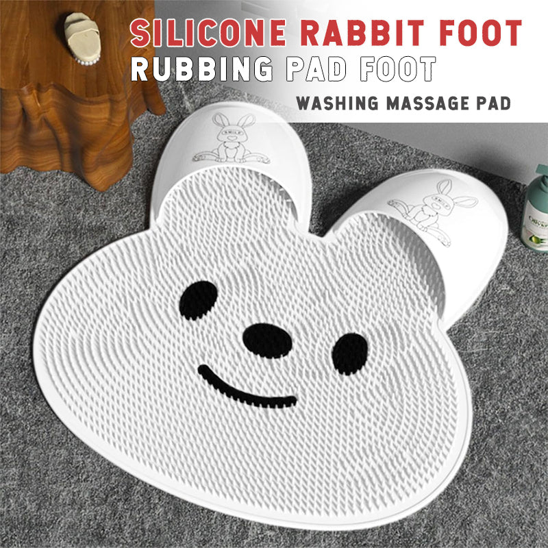 Silikon kanin fot gnugga kudde fot tvÀtt massage kudde