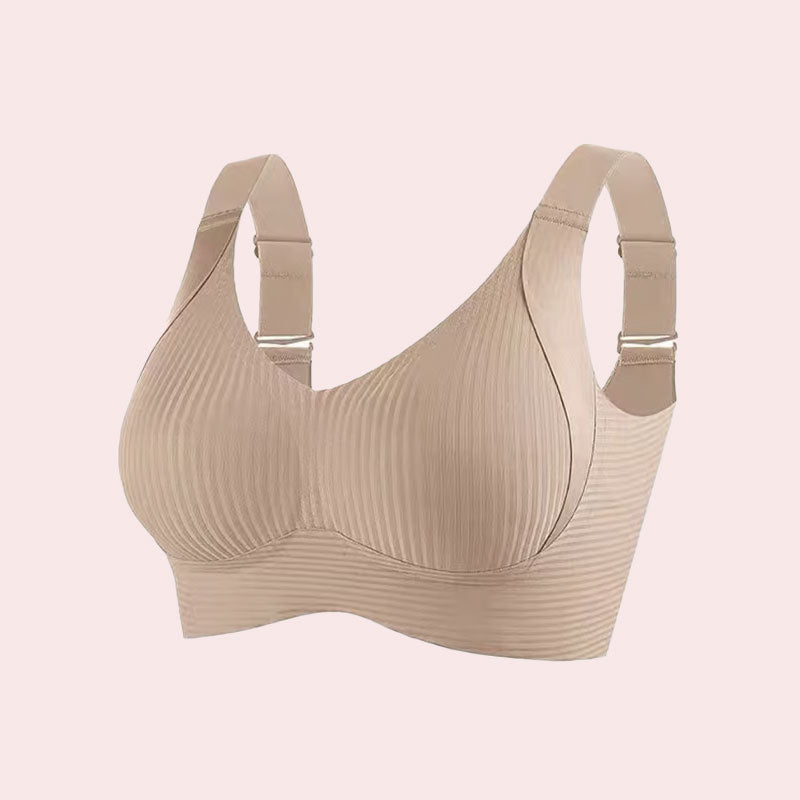 đ„Spring Hot Sale 49% OFF- Ribbad Push Up Justerbar TrĂ„dlös BH för kvinnor