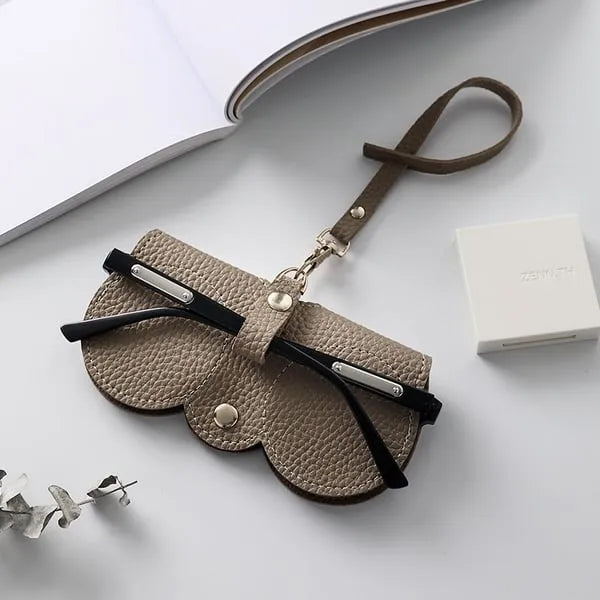Mjuka solglasögon i PU-läder Bag👓️