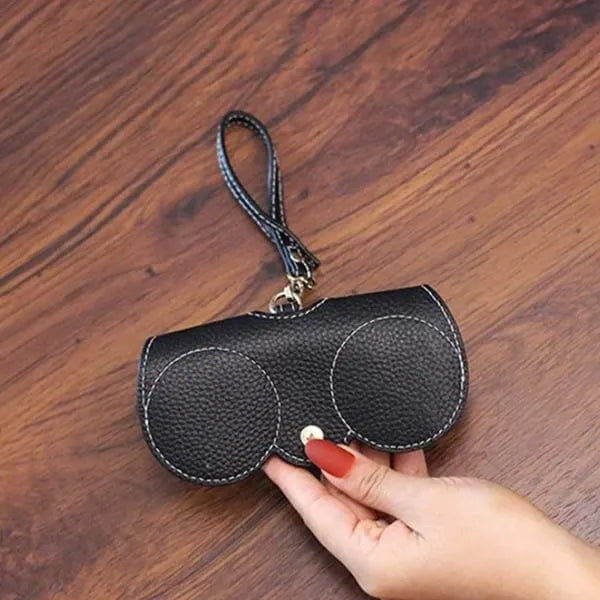 Mjuka solglasögon i PU-läder Bag👓️