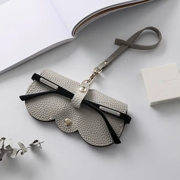 Mjuka solglasögon i PU-läder Bag👓️