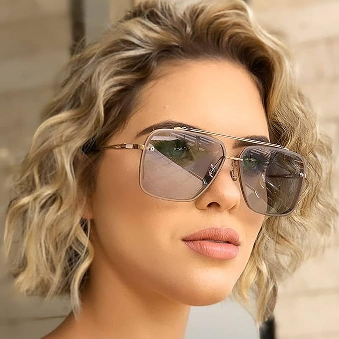 🥳📢Sista dagen 49% rabatt 🔥Retro Gradient Solglasögon UV400 Skydd