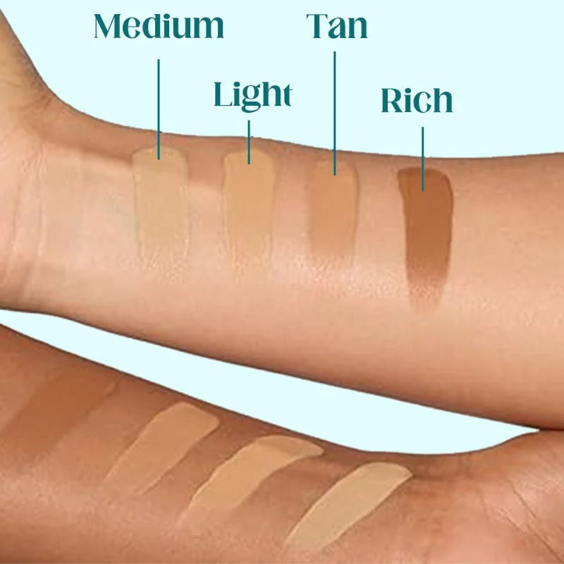 Allt-i-ett-fuktkräm, concealer och täckning 💧✨ Lätt och vattenfast