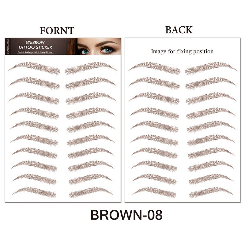 💄4D Makeup Waterproof Eyebrow Stickers 🔥(Köp 1 Få 1 Gratis & Gratis Eyebrow Shaping Razor)