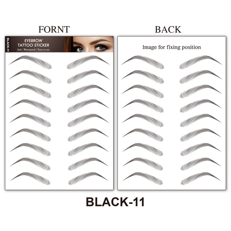 💄4D Makeup Waterproof Eyebrow Stickers 🔥(Köp 1 Få 1 Gratis & Gratis Eyebrow Shaping Razor)