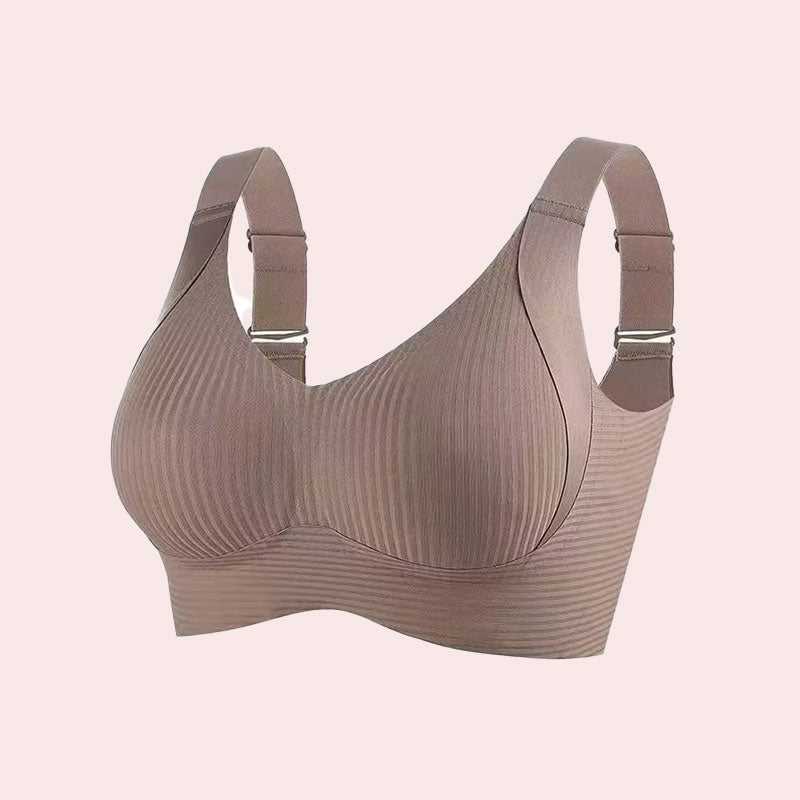 đ„Spring Hot Sale 49% OFF- Ribbad Push Up Justerbar TrĂ„dlös BH för kvinnor