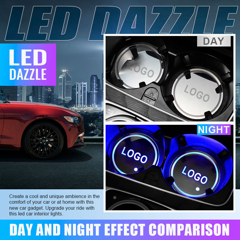 đ„40% RABATTđ„Bil fĂ€rgglada Ambient Light Coaster