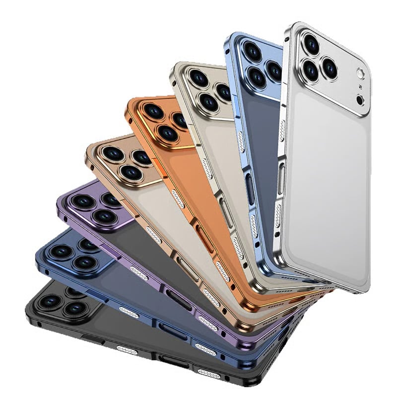 Aluminum Alloy Cooling Frame Heat Dissipation Case for iPhone 14-17 Series