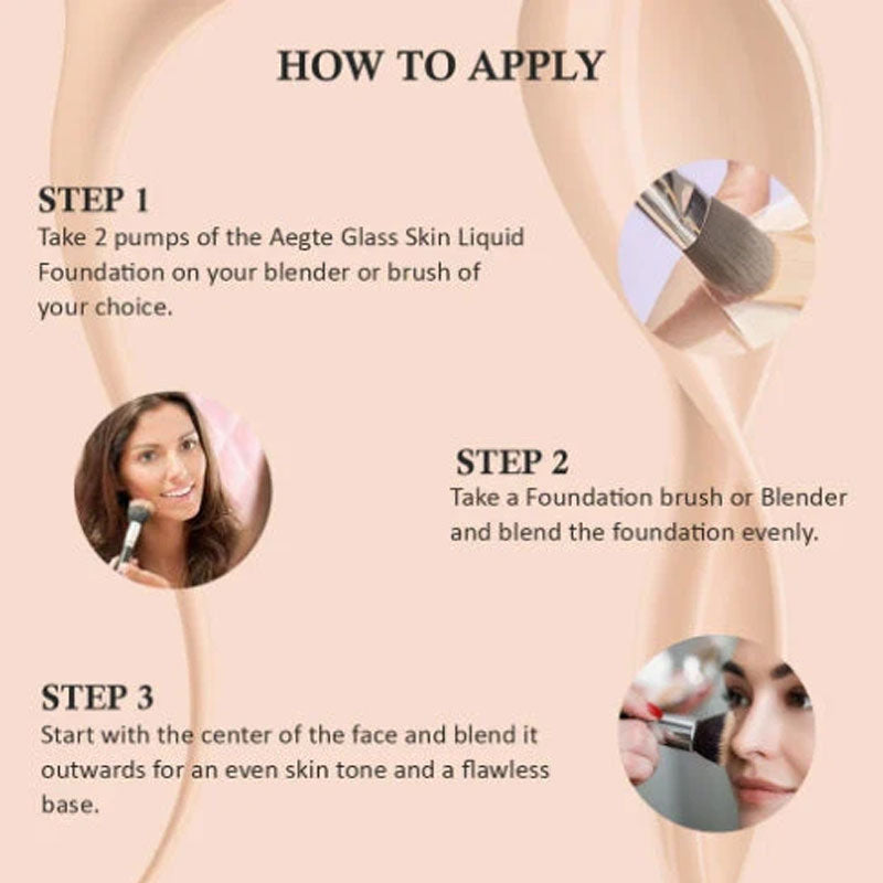 Liquid HD Foundation med Concealer - Glass Skin Effect