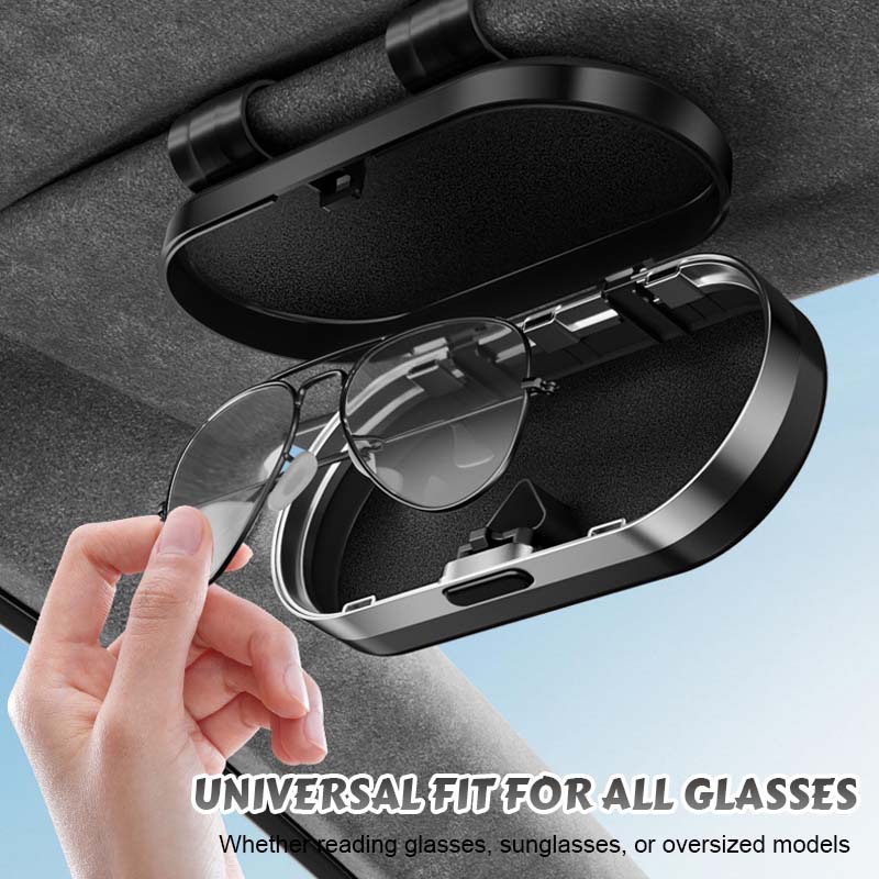 Speglat glasögonfodral för bilen