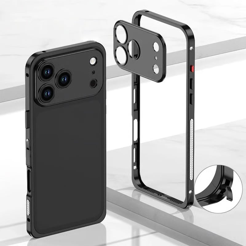 Aluminum Alloy Cooling Frame Heat Dissipation Case for iPhone 14-17 Series