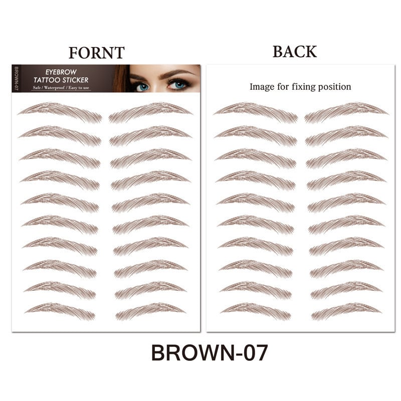 💄4D Makeup Waterproof Eyebrow Stickers 🔥(Köp 1 Få 1 Gratis & Gratis Eyebrow Shaping Razor)