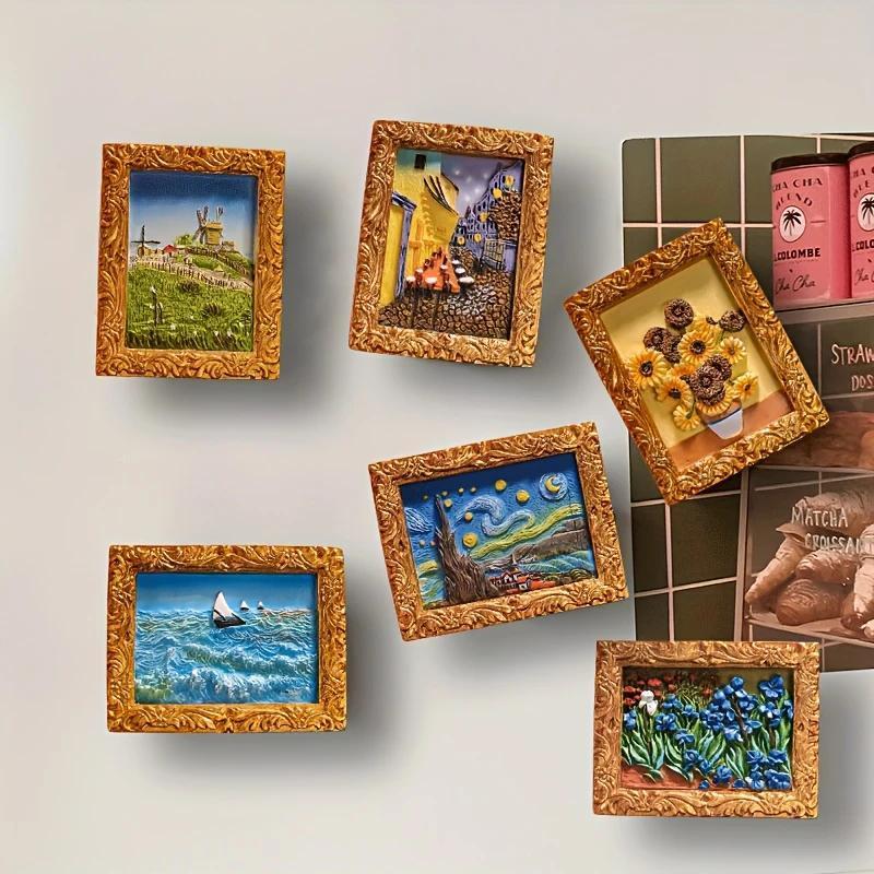 đLast Day Sale 49% OFFđš "Van Gogh magiska magneter" - 3D-kunstmagnetuppsĂ€ttning (6-delig)