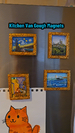 đLast Day Sale 49% OFFđš "Van Gogh magiska magneter" - 3D-kunstmagnetuppsĂ€ttning (6-delig)
