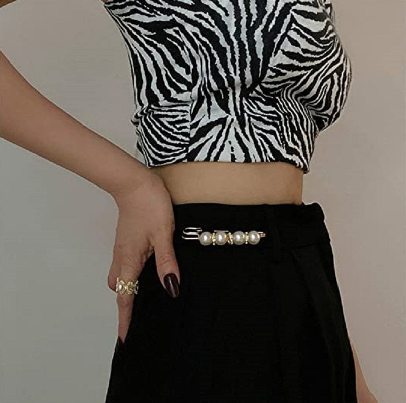 đ„Fancy strass pĂ€rlor sĂ€kerhetsnĂ„l brosch