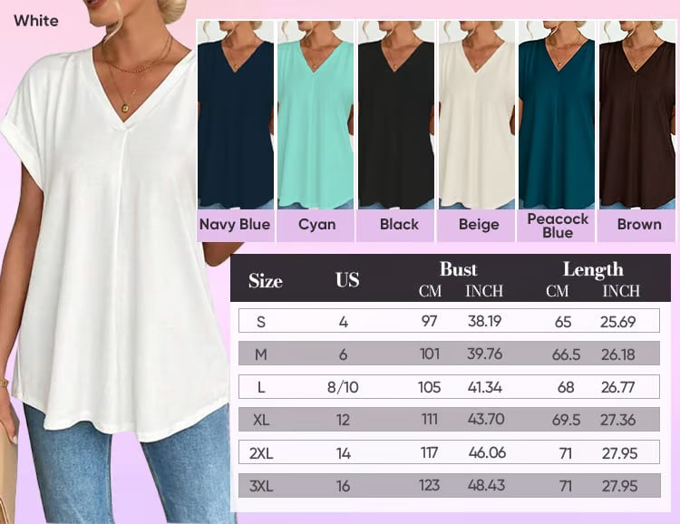 ⏳LAST DAY – 49% OFF!!🔥Short-sleeved plain T-shirt in a patchwork styl