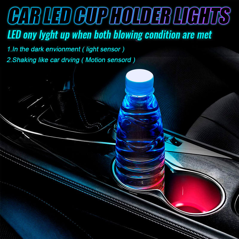 đ„40% RABATTđ„Bil fĂ€rgglada Ambient Light Coaster