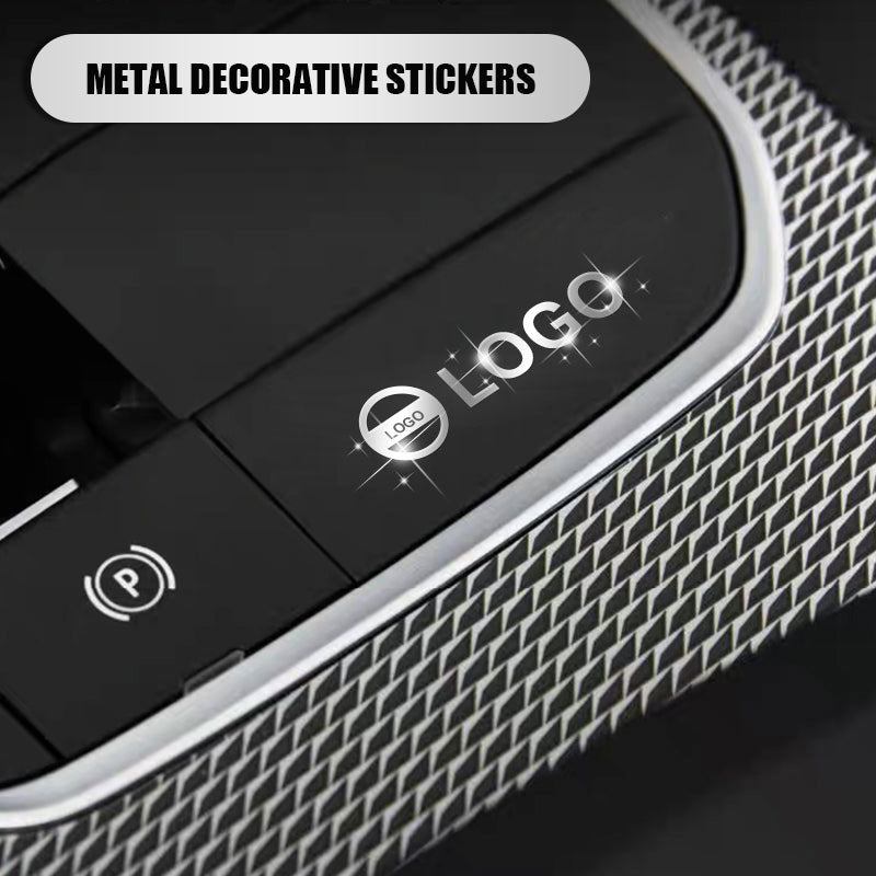 Metall emblem bil modifierad klistermärke