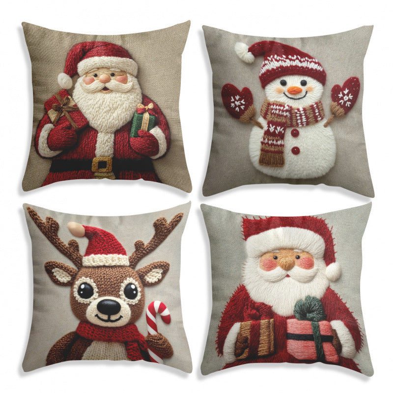 Christmas Cute Cartoon Pillowcase