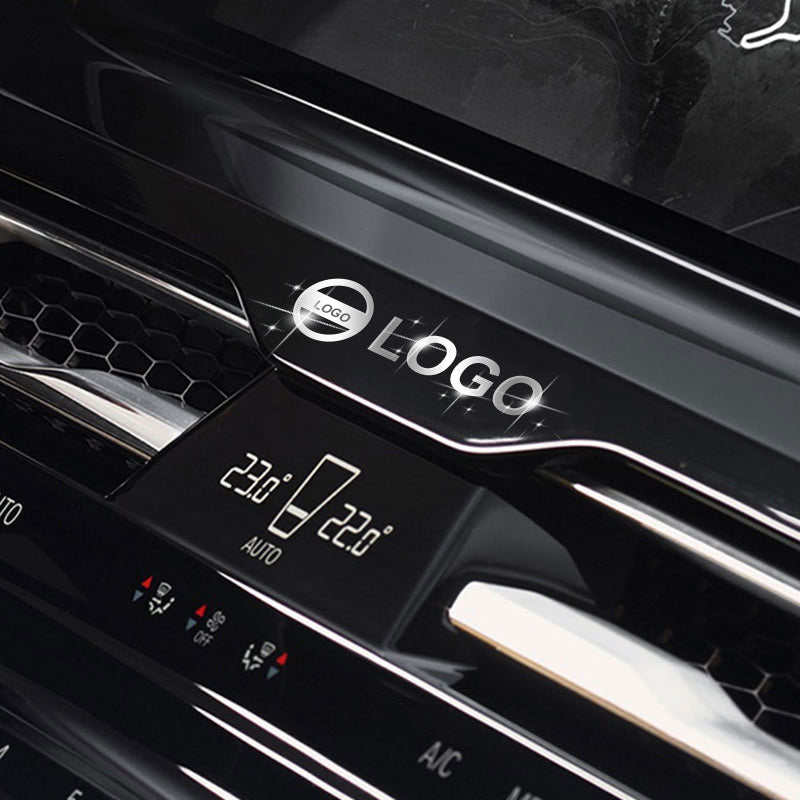 Metall emblem bil modifierad klistermärke