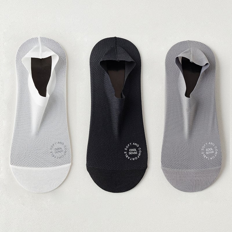 🔥Ultra Thin Liner Socks Non Slip ComBed Cotton No Show Socks(3 pairs)