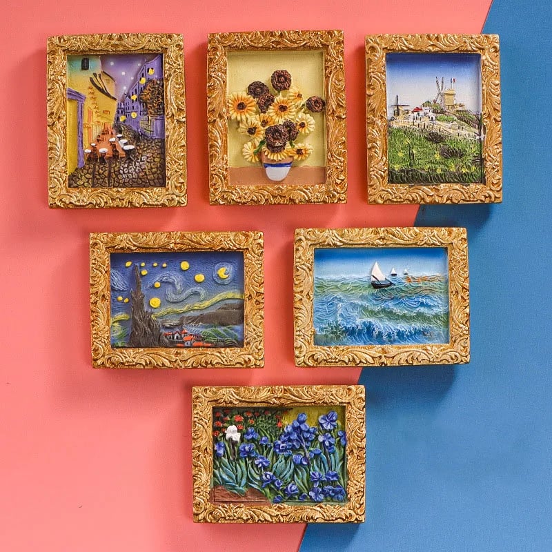 đLast Day Sale 49% OFFđš "Van Gogh magiska magneter" - 3D-kunstmagnetuppsĂ€ttning (6-delig)