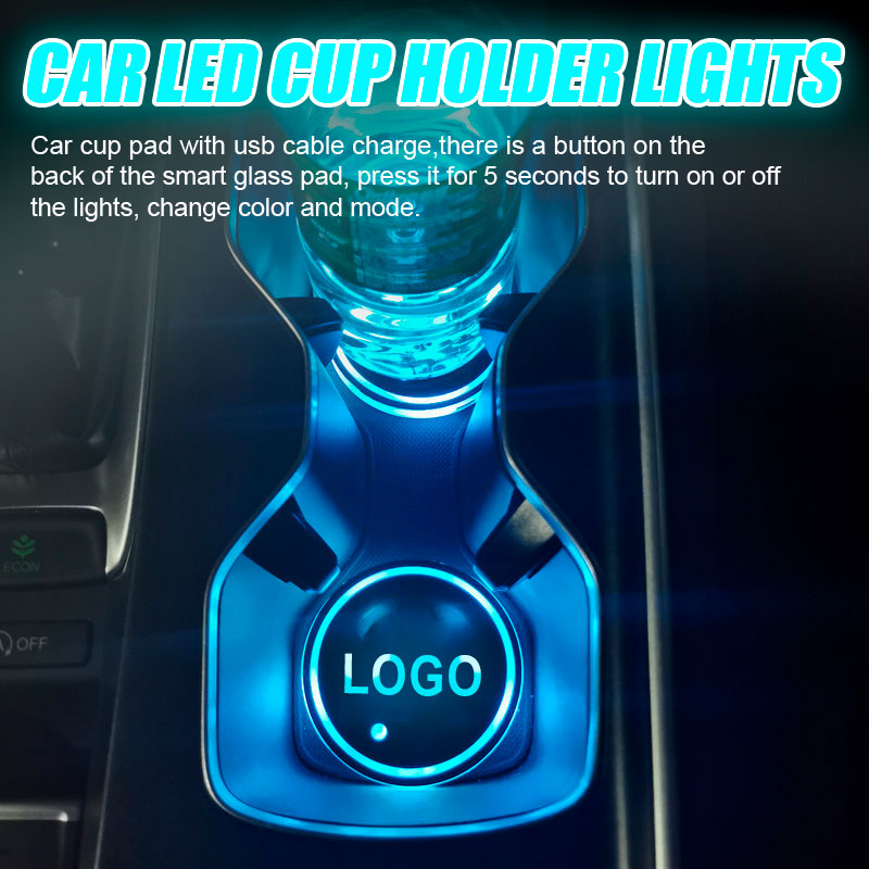 đ„40% RABATTđ„Bil fĂ€rgglada Ambient Light Coaster
