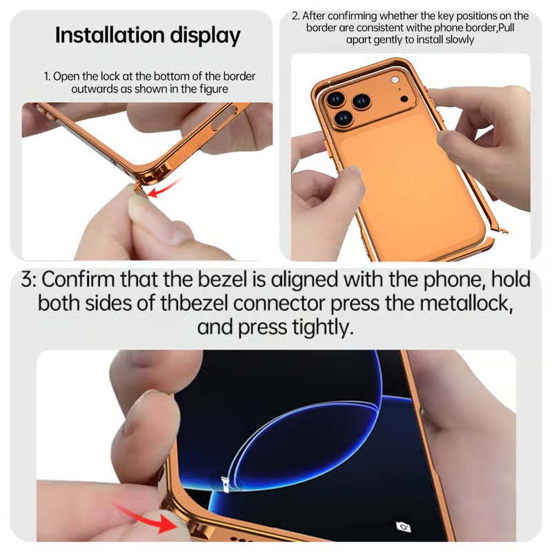 Aluminum Alloy Cooling Frame Heat Dissipation Case for iPhone 14-17 Series