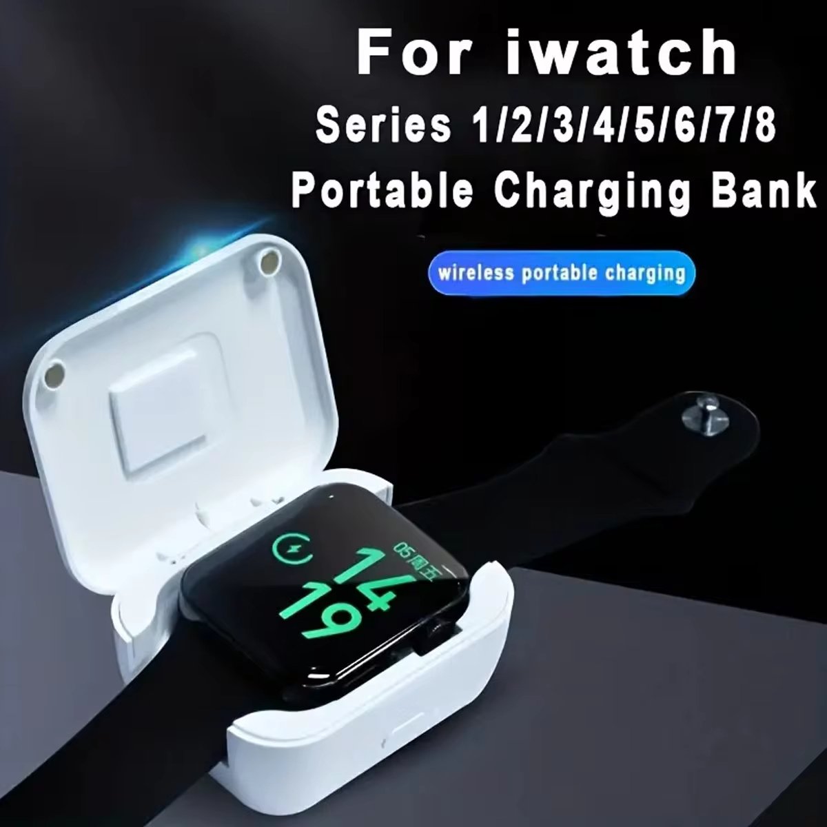 đ„Superdeal! 38% Rabatt! â Smartwatch TrĂ„dlös Strömförsörjning