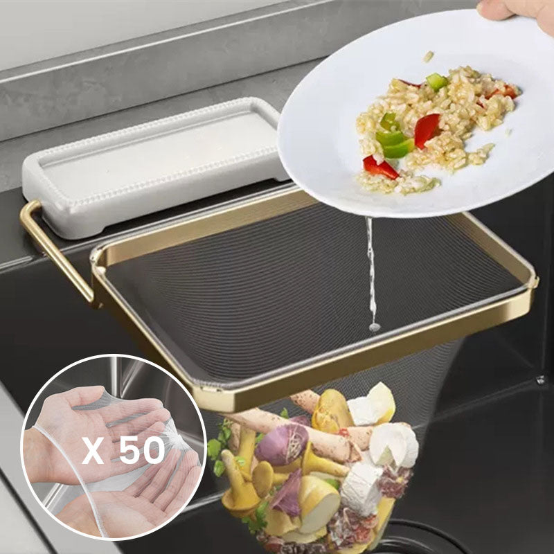 Smidesjärn kök diskbänk sil