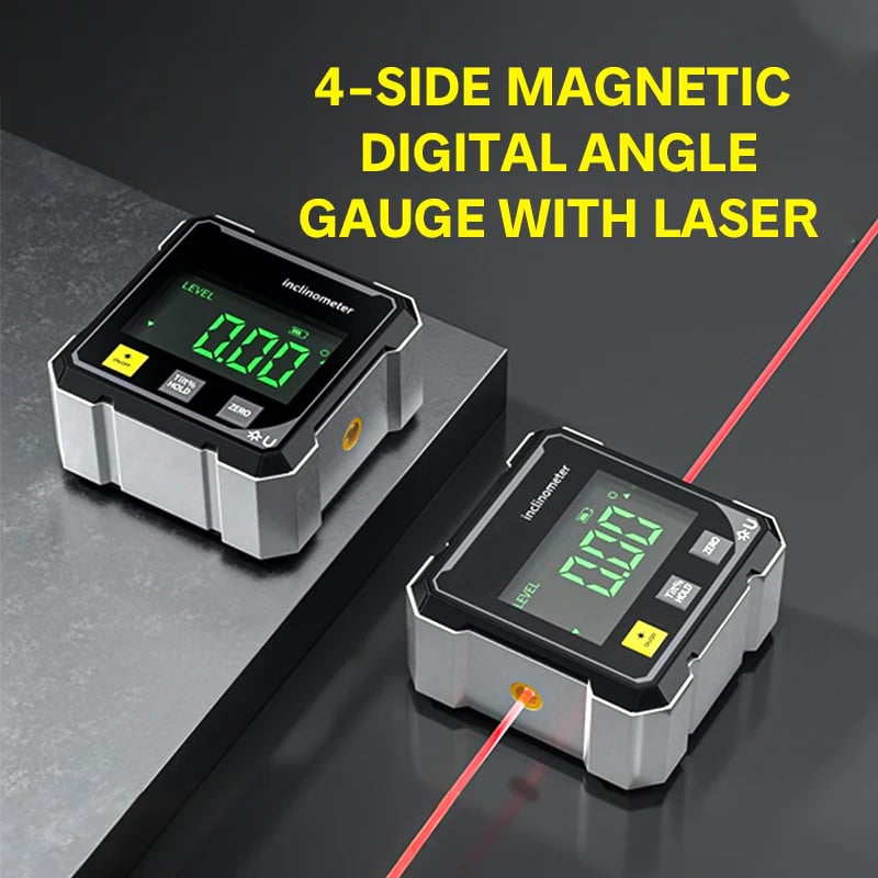 ✨4-sidig magnetisk digital gradskiva med laser