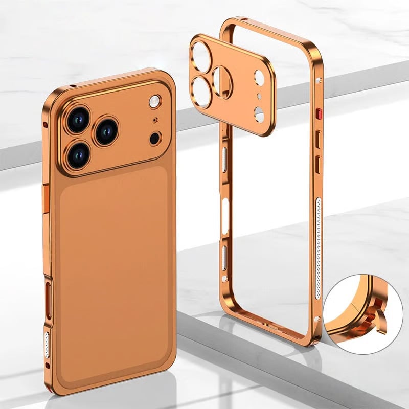 Aluminum Alloy Cooling Frame Heat Dissipation Case for iPhone 14-17 Series