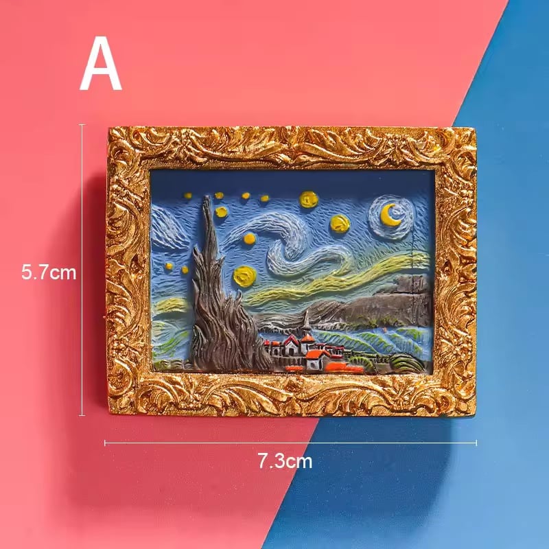 đLast Day Sale 49% OFFđš "Van Gogh magiska magneter" - 3D-kunstmagnetuppsĂ€ttning (6-delig)
