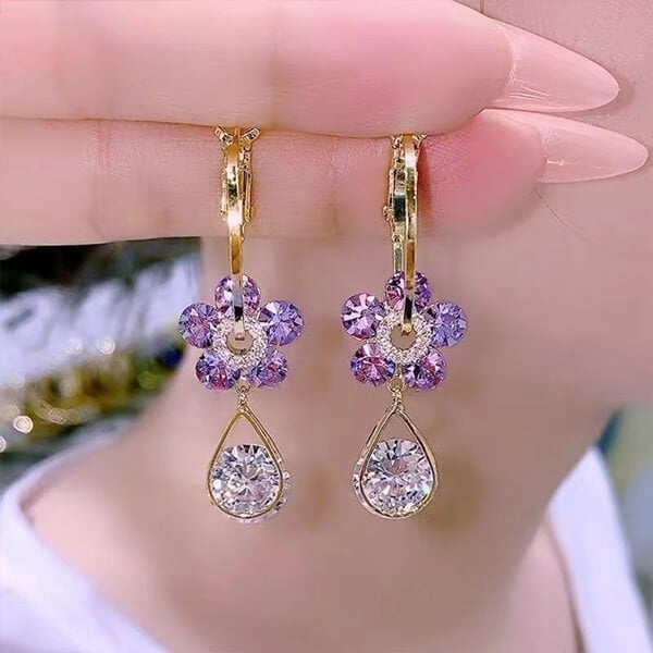 đ„Superrea nu!!!!!!đ„Fashion Flower Crystal ĂrhĂ€ngen